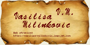 Vasilisa Milinković vizit kartica